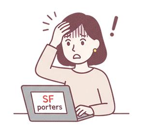 複数の求人サイトのロゴに囲まれ、各媒体への対応に苦労している様子